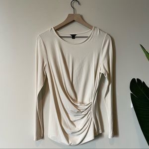 White Twist Illusion Top